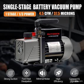 img 3 attached to 🔧 Efficient AUTOGEN Single-Stage 4.5CFM Vacuum Pump: Ideal for HVAC/AUTO AC Refrigerant Recharging, Wine Degassing, and Milking Cow - 1/3HP 5Pa 110V Air Vacuum Pump for R12 R22 R134a R410a