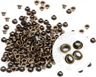 200pcs self-backing antique brass grommets for various materials - perfect for bead cores, clothes and leather logo