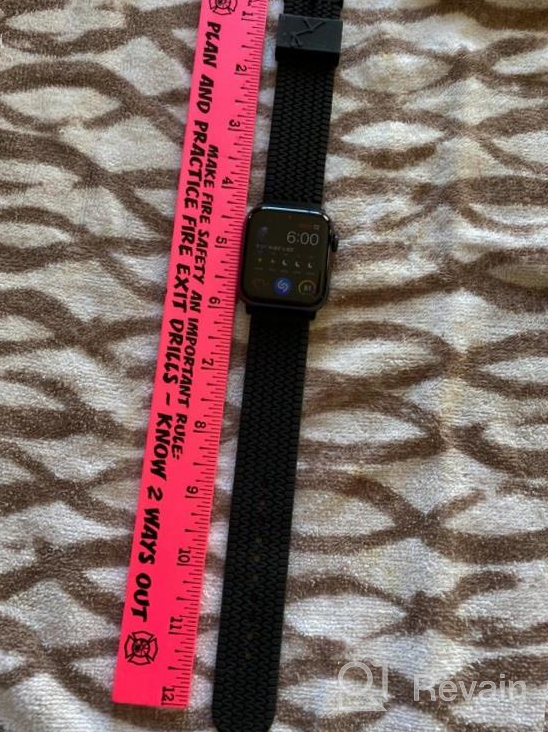 img 1 attached to Trendy And Durable Rubber Apple Watch Bands In Various Colors And Sizes For Series 5 4 3 2 1 review by Joseph Hamilton