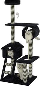 img 1 attached to Black Go Pet Club Cat Tree - Enhanced SEO-Optimized Product Name