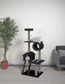 img 2 attached to Black Go Pet Club Cat Tree - Enhanced SEO-Optimized Product Name