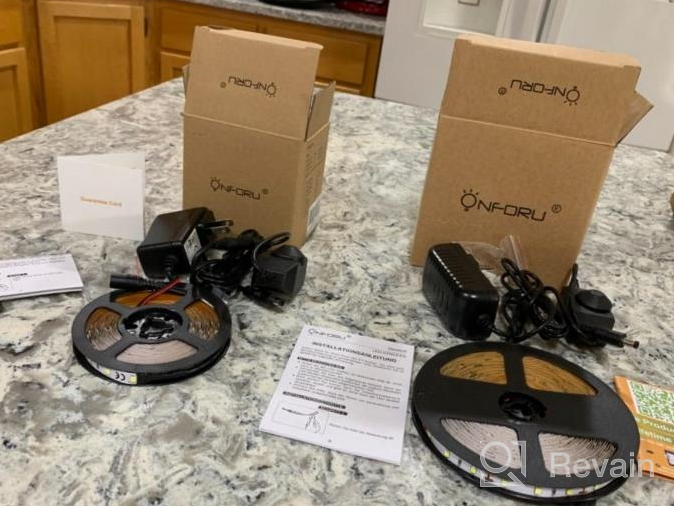 img 1 attached to Onforu 16.4Ft LED Tape Light In 3000K Warm White - Dimmable And Flexible For Home, Kitchen, And Bedroom review by Eric Fish