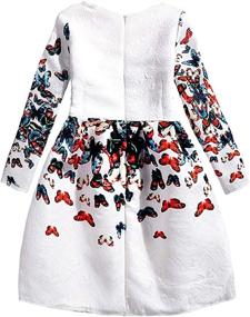 img 3 attached to Vibrant and Playful: 21KIDS Colorful Sleeves Dresses for Girls – Unleash Creativity!