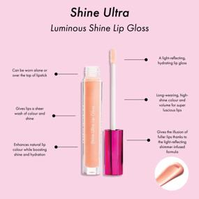 img 1 attached to Блеск для губ MODELCO Shine Ultra Lip Gloss - Shooting Star: стойкий, сияющий цвет и объем для супер сочных губ за считанные секунды!