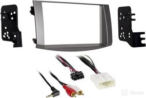 img 1 attached to 🚗 Metra 95-8215S Silver Double DIN Dash Kit for 2005-2010 Toyota Avalon: A Perfect Fit Upgrade