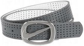 img 1 attached to Womens Swoosh Cutout Perforated Leather Women's Accessories