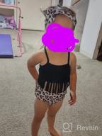 img 1 attached to Baby Girls Swimsuit Tassels Bikini 2-Piece Bathing Suit Summer Beach Outfit Set review by Isaac Logan