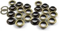 720 sets of antique brass eyelets with washers for clothes, leather and canvas logo