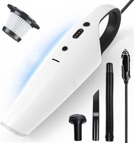img 4 attached to 🚗 Marbro Car Vacuum Cleaner - Powerful 8000Pa Suction for Wet and Dry Cleaning - Lightweight, Low Noise, and Portable - Ideal for Car Interiors - White
