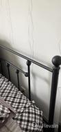 img 1 attached to VECELO Victoria Vintage Style Black Queen Size Metal Bed Frame With Platform, Headboard, Footboard, And Under-Bed Storage – No Box Spring Needed review by Ivan Gee