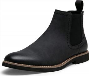 img 4 attached to Vostey Chelsea Boots Men Casual Dress Boots Black Ankle Classic Slip On Boots For Men(BMY8043 Blacknubuck 13)
