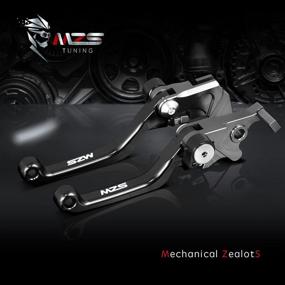 img 2 attached to 🏍️ Premium CNC Black Dirt Bike Clutch Brake Levers - Adjustable Pivot for RM125 RM250 RM 125 250 1996-2003