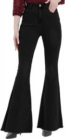 img 4 attached to Upgrade Your Wardrobe With Anna-Kaci Women'S Classic Flared Jeans With A Distressed Twist