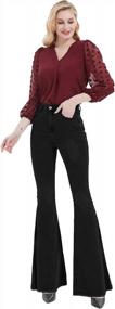 img 1 attached to Upgrade Your Wardrobe With Anna-Kaci Women'S Classic Flared Jeans With A Distressed Twist
