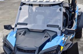 img 4 attached to SAUTVS Clear Hard Coat Vented Windshield For Polaris RZR XP 1000 XP4 - Durable Dustproof Full Windshield For Polaris RZR XP Accessories 2019-2021 (1 Piece)