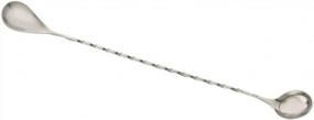 img 4 attached to Mix Like A Pro With Barfly'S Stainless Steel Bar Spoon With Teaspoon End - 12 1/4 Inches Long!