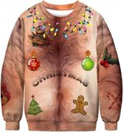 празднуйте вместе со свитшотами pizoff ugly christmas: цифровые 3d-принты для пуловеров унисекс логотип