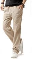 men's casual beach linen pants summer jean jacket logo