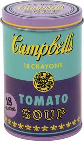img 4 attached to Mudpuppy - Andy Warhol - Set Of Crayons - Campbell'S Soup Cans (1965) - Violet And Green