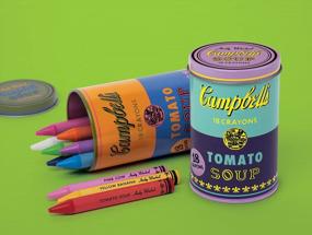 img 2 attached to Mudpuppy - Andy Warhol - Set Of Crayons - Campbell'S Soup Cans (1965) - Violet And Green