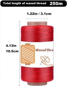 img 3 attached to 250M/273Yard Qmnnma Waxed Thread For Leather Sewing, Book Binding, And DIY Crafts - 150D Waxed Cord For Bags, Wallets, Shoes, And Jewelry Repair