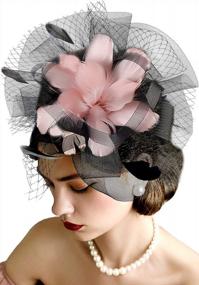 img 4 attached to Stunning Derby Hats For Women: Shop BABEYOND'S Fascinators, Tea Party Hats And Headbands With Flowers, Feathers And Cocktail-Ready Hair Clips