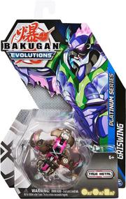 img 4 attached to Bakugan Evolutions Griswing Platinum True Metal 2 BakuCores Character Card Boys Ages 6+ Toys