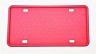 (2-pack) silicone rattle-proof license plate frames with draining holes rust-proof weather-proof us/canada size license plate frame for cars and trucks (pink) логотип