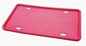 img 2 attached to (2-Pack) Silicone Rattle-Proof License Plate Frames With Draining Holes Rust-Proof Weather-Proof US/Canada Size License Plate Frame For Cars And Trucks (Pink)