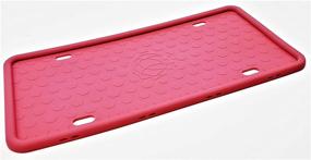 img 1 attached to (2-Pack) Silicone Rattle-Proof License Plate Frames With Draining Holes Rust-Proof Weather-Proof US/Canada Size License Plate Frame For Cars And Trucks (Pink)