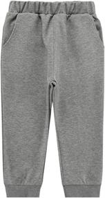 img 2 attached to 🩲 Stay Dry and Stylish with UNACOO Moisture Wicking Cropped Pants for Boys with Convenient Pockets