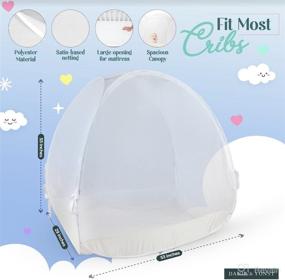 img 3 attached to Danie & Fonst Premium Baby Crib Tent: Keeping Your Baby Safe and Secure Inside the Crib