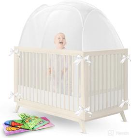 img 4 attached to Danie & Fonst Premium Baby Crib Tent: Keeping Your Baby Safe and Secure Inside the Crib