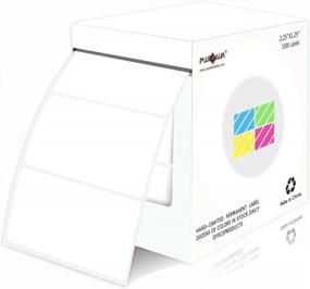 img 4 attached to PARLAIM Color-Coding Stickers: 1000 Rectangular White Labels For Easy Food Labelling (2.25" X 1.25")