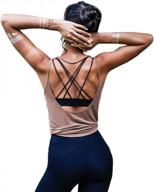 women's summer workout top sexy open back yoga shirt activewear running sports gym quick dry tank top logo