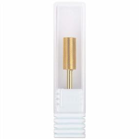 img 1 attached to PANA Flat Top Small Barrel 3/32" Shank Size Fast Remove (Gold, 2X Fine Grit) Acrylic Or Hard Gel Nail Drill Bit For Manicure Pedicure Salon Professional Or Beginner