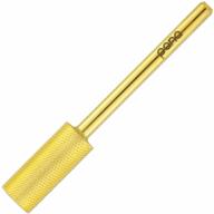 pana flat top small barrel 3/32" shank size fast remove (gold, 2x fine grit) acrylic or hard gel nail drill bit for manicure pedicure salon professional or beginner логотип