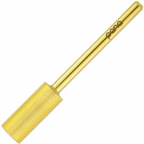 img 4 attached to PANA Flat Top Small Barrel 3/32" Shank Size Fast Remove (Gold, 2X Fine Grit) Acrylic Or Hard Gel Nail Drill Bit For Manicure Pedicure Salon Professional Or Beginner