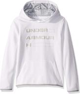 under armour fleece wordmark hoody boys' clothing ~ fashion hoodies & sweatshirts logo