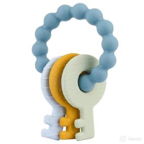 img 4 attached to 👶 100% Food-Grade Silicone Teething Toys for Baby 6+ Months: Choking-Proof Design, Safe and Effective Infant to Toddler Teether
