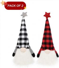 img 1 attached to Create A Cozy Christmas With HAUMENLY'S Swedish Gnome Lights - Timer Feature, Homey Decoration (Pack Of 2)