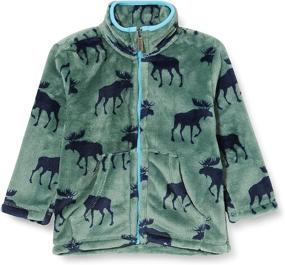 img 4 attached to Hatley Forest Boys' Fuzzy Fleece Jacket: Warm Jackets & Coats for Trendy Kids