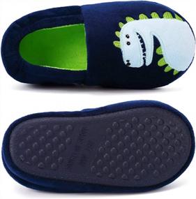 img 2 attached to Cozy Cartoon Slippers For Kids: Comfortable Memory Foam Slip-Ons For Indoor And Outdoor Use