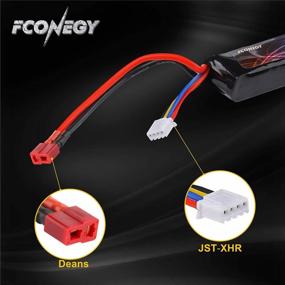 img 1 attached to Power Up Your Airsoft Game With FCONEGY 3S 11.1V 1200MAh 20C Lipo Battery Pack