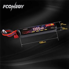 img 2 attached to Power Up Your Airsoft Game With FCONEGY 3S 11.1V 1200MAh 20C Lipo Battery Pack