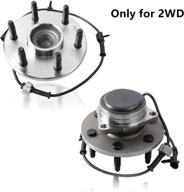 🔧 high-performance wheel bearing hub assembly set for chevy gmc rwd | 515054x2 - abs compatible | 6 lug - set of 2 логотип