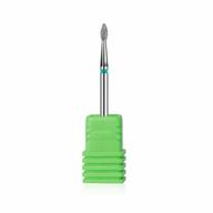 coarse cone diamond carbide nail drill cuticle cleaning bit - replacement burr for electric nail art manicure files, nmkl38 tool (size 2) logo