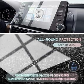 img 3 attached to 🚘 Premium Tempered Glass Car Screen Protector for 2018-2021 Accord - Enhanced HD Clarity, Scratch Resistance | CDEFG