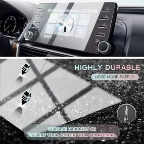 img 1 attached to 🚘 Premium Tempered Glass Car Screen Protector for 2018-2021 Accord - Enhanced HD Clarity, Scratch Resistance | CDEFG