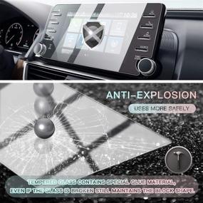 img 2 attached to 🚘 Premium Tempered Glass Car Screen Protector for 2018-2021 Accord - Enhanced HD Clarity, Scratch Resistance | CDEFG